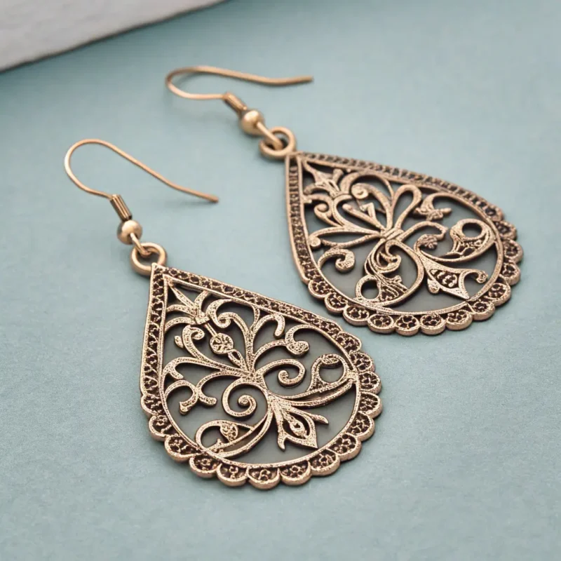 Traditional Silver Earrings
